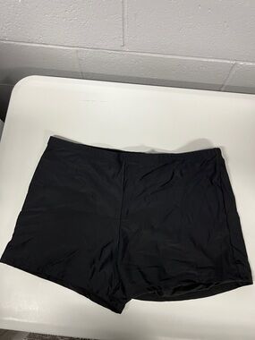 Younique Black Lined Swim Shorts